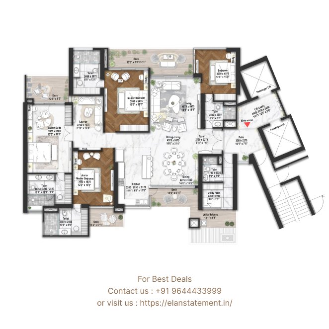 Elan Statement Sector 49 tower night view Gurgaon